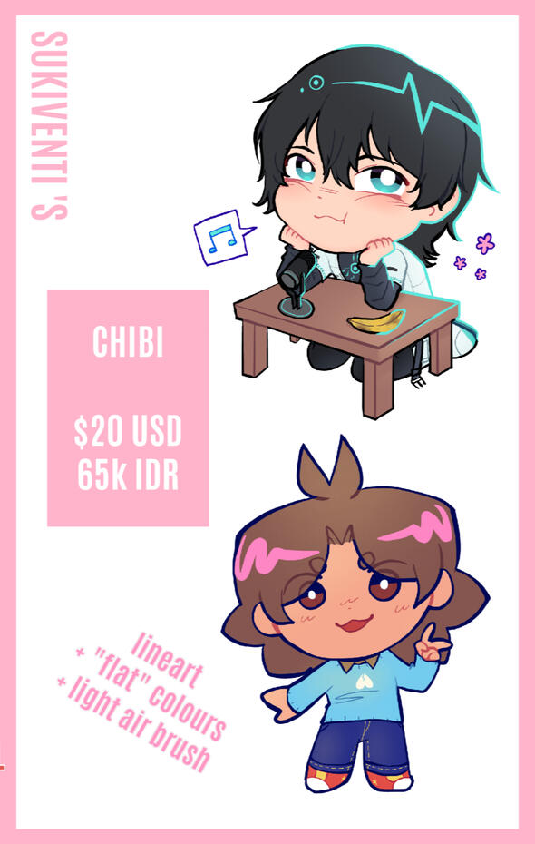 PRICE SHEET CHIBI PRICE SHEET CHIBI